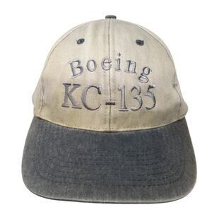 Boeing KC-135 Slideback Hat Beige One Size Embroidered Colorblock